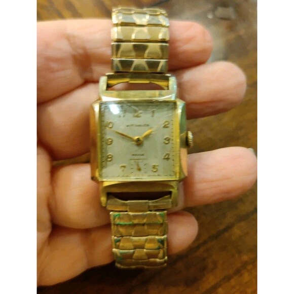 Vintage Wittnauer Revue Swiss 10k Gold Filled Watch Untested As Is - Picture 1 of 5